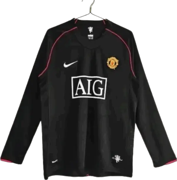 Camiseta Retro Manchester United visitante manga larga 2007/08